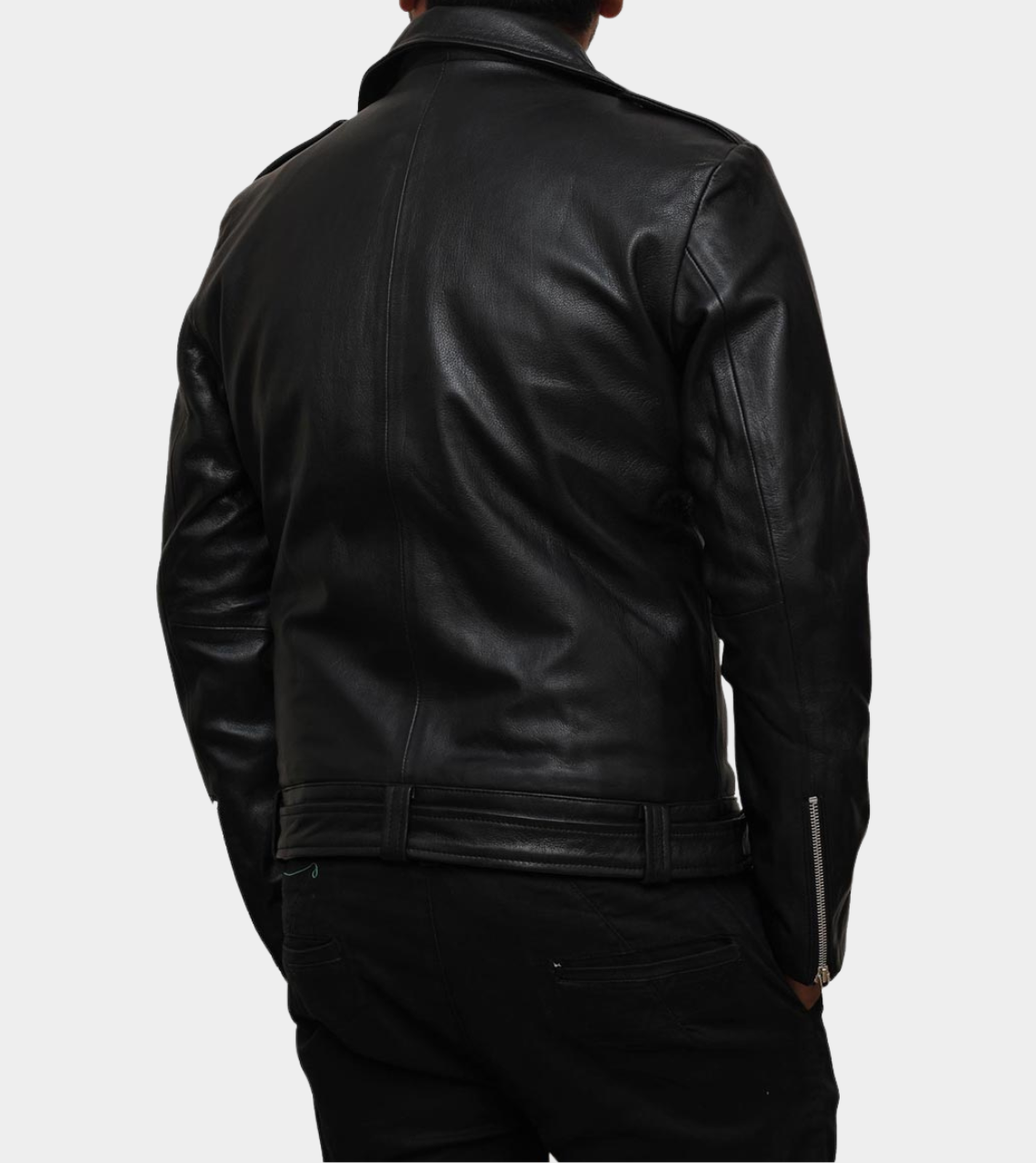 Men's Biker Leather Jacket