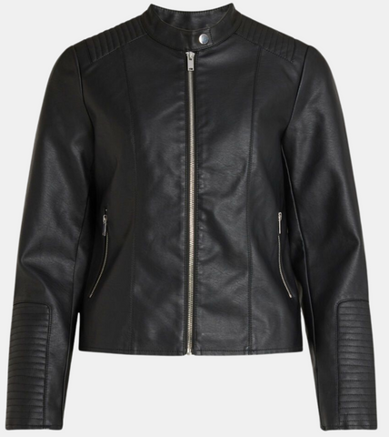 Sianna Women's Black leather Jacket