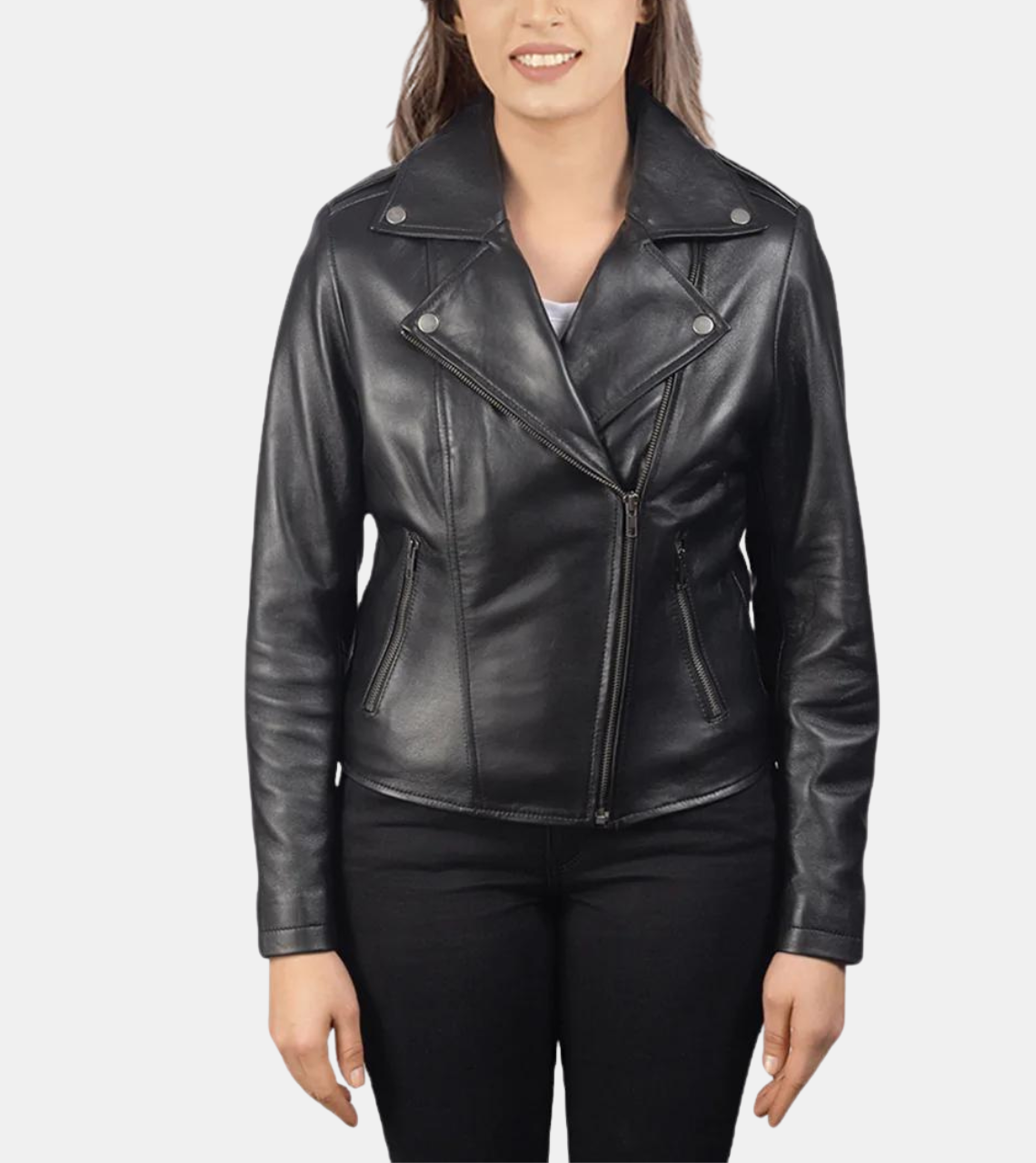 Women's Black Biker's Leather Jacket