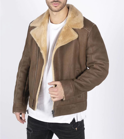  Bronze Shearling Leather jacket 