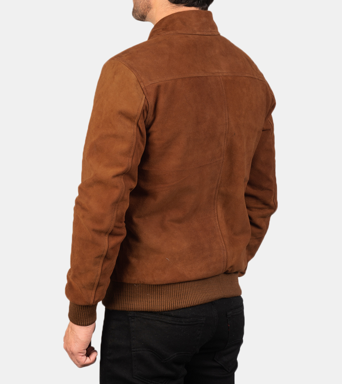  Bronze Suede Leather Jacket For Men's