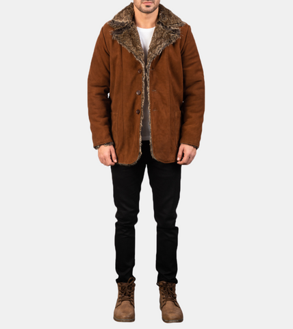 Shearling Suede Leather Jacket
