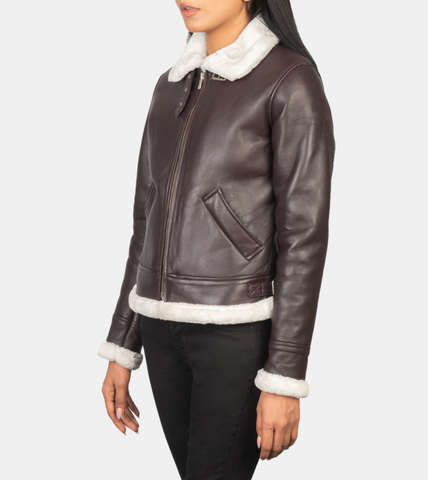  Bomber Shearling Leather Jacket