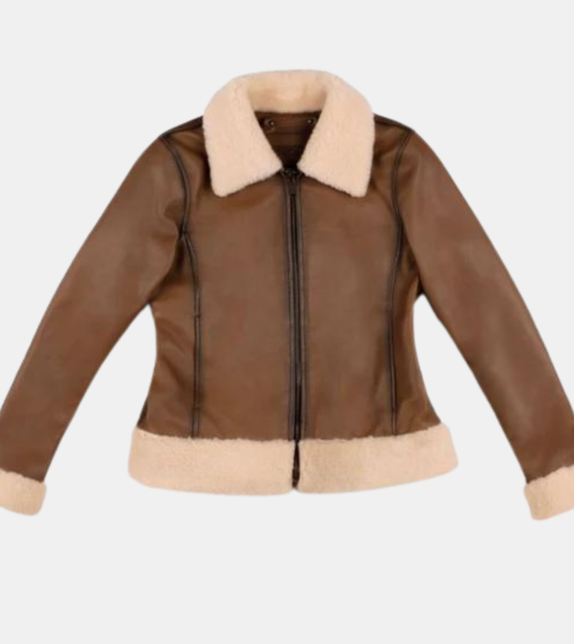 Beckett Women's Brown Shearling Leather Jacket