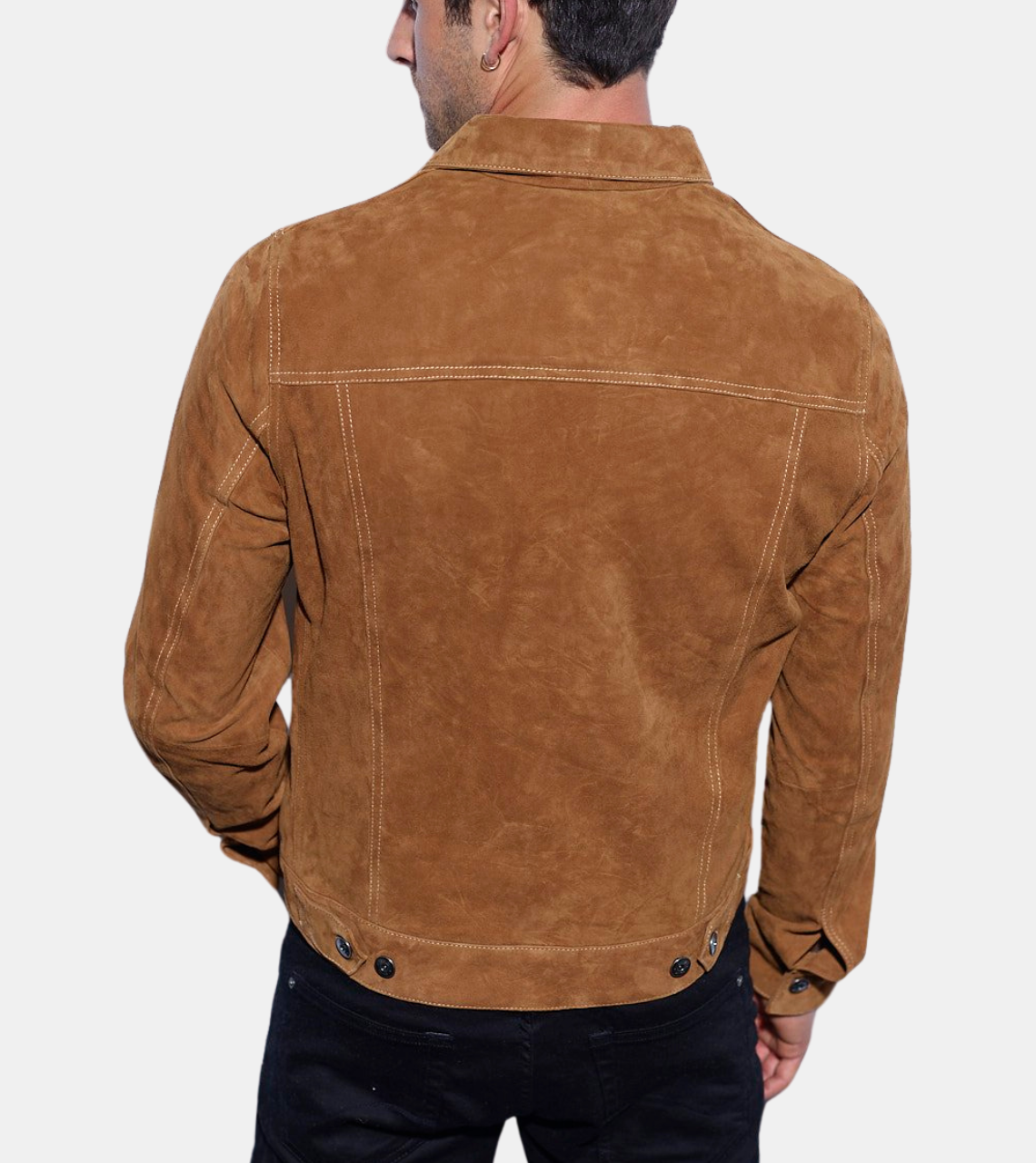 Men's Brown Suede Leather Jacket