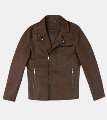 Byron Men's Brown Biker's Leather Jacket