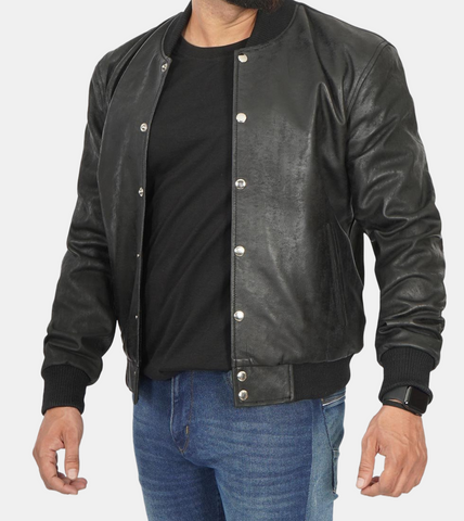  Bomber Leather Jacket