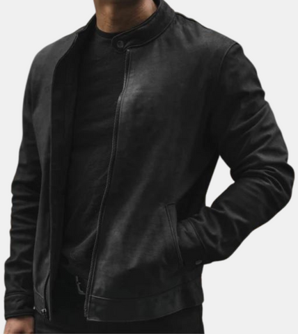 Kai Men's Black Leather Jacket