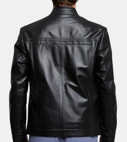 Blackwood Men's Black Leather Jacket