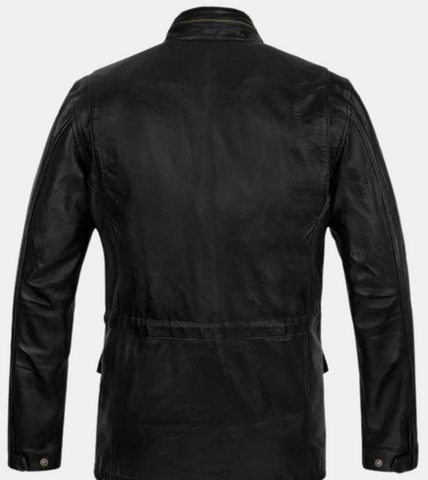 Coldwell Men's Black Leather Jacket