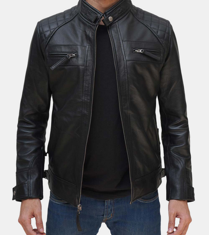 Hooded Leather Jacket