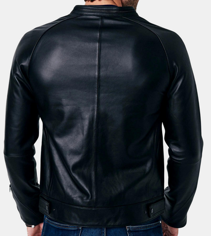 Grayson Men's Black Leather Jacket