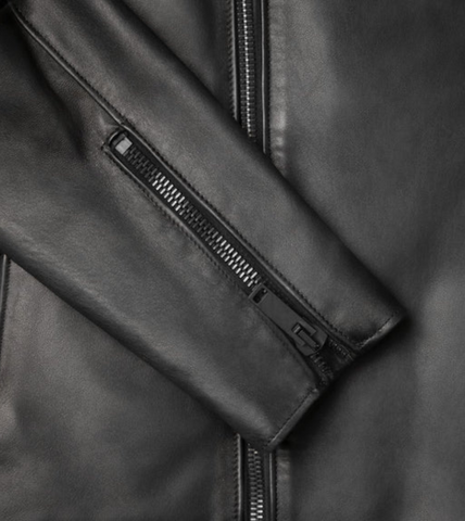 Destry Men's Black Biker's Leather Jacket