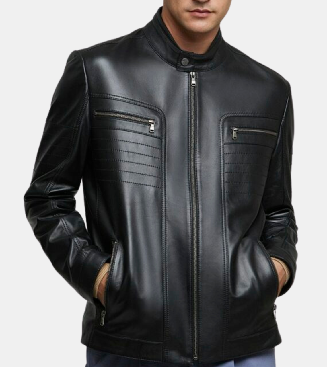 Blackwood Men's Black Leather Jacket