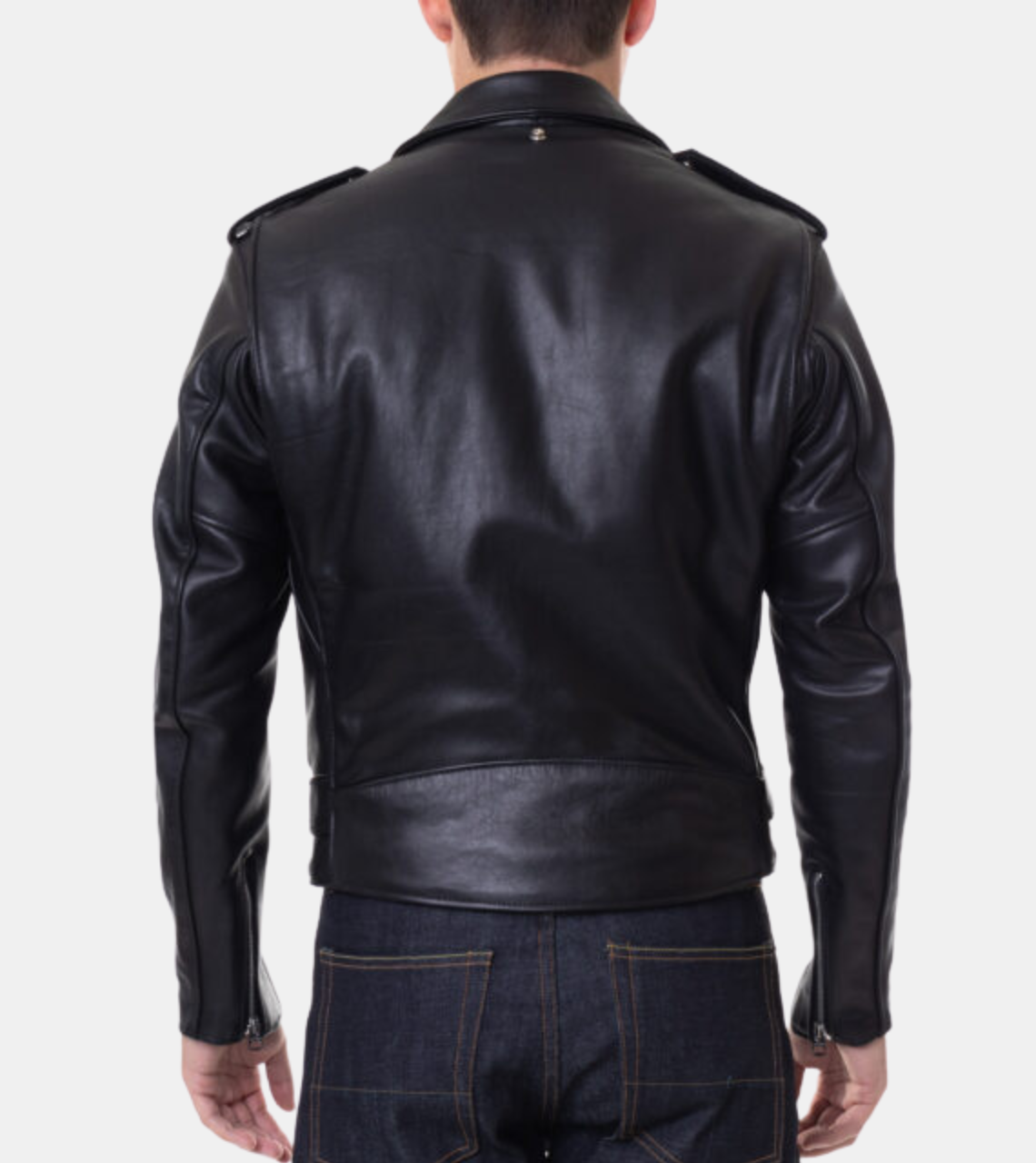 Swithin Men's Black Biker's Leather Jacket