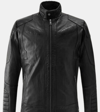 Maynard Men's Black Leather Jacket