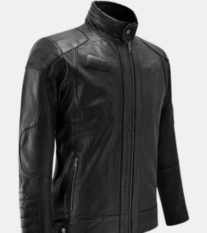 Men's Black Leather Jacket