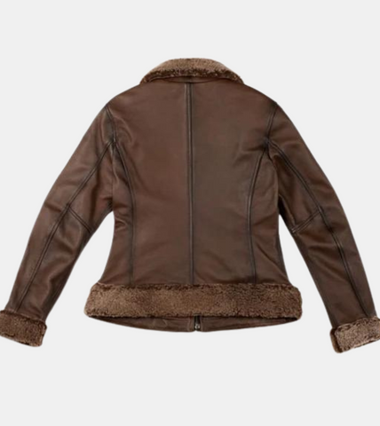  Exton Women's Bronze Leather Jacket  Back