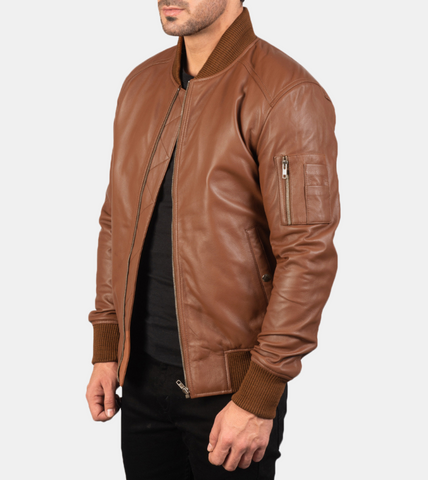 Bomber Leather Jacket 